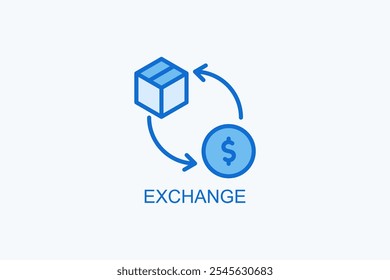 Ícone Do Vetor Do Exchange Ou Ilustração Do Logotipo