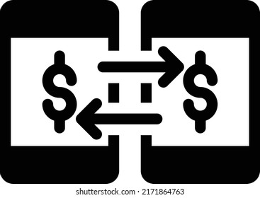 Exchange Vector illustration on a transparent background.Premium quality symbols.Glyphs vector icon for concept and graphic design.