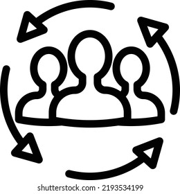 Vektorgrafik auf transparentem Hintergrund austauschen.Symbole in Premium-Qualität.DünnzeilenkVektorgrafik   Icon für Konzept und Grafikdesign. 