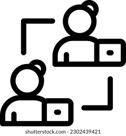exchange Vector illustration on a transparent background.Premium quality symbols.Thin line vector icon for concept and graphic design.