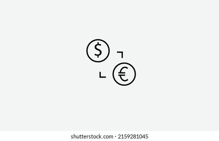 Exchange vector logo design template
