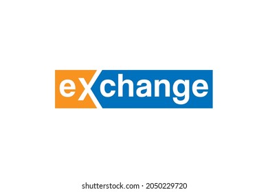 Exchange Word Icon Sign Vector Logo Stock Vector (Royalty Free ...