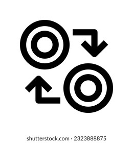icono de intercambio para tu diseño de sitio web, logotipo, aplicación, interfaz de usuario.