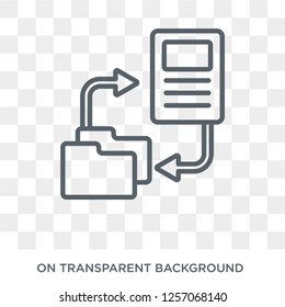 Exchanging icon. Exchanging design concept from Strategy 50 collection. Simple element vector illustration on transparent background.