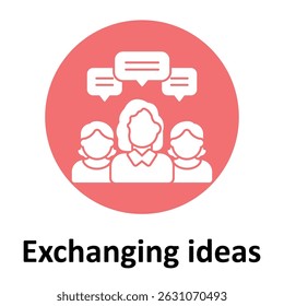 Exchanging ideas Vector icon which can easily modify or edit 
