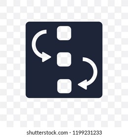 Exchanging transparent icon. Exchanging symbol design from Strategy collection. Simple element vector illustration on transparent background.