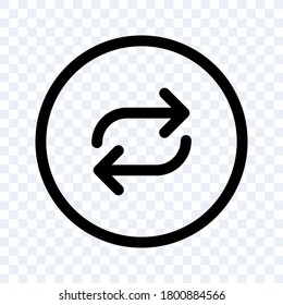 Exchanging vector icon.Two opposite horizontal arrows. vector illustration.
