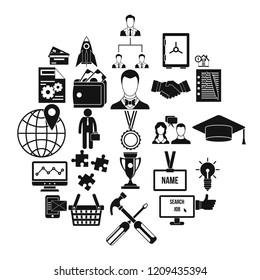 Exchequer icons set. Simple set of 25 exchequer vector icons for web isolated on white background