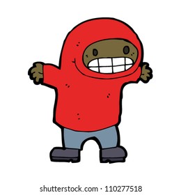 excited boy cartoon