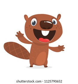 Beaver Cartoon Royalty Free HD Stock Photo and Image