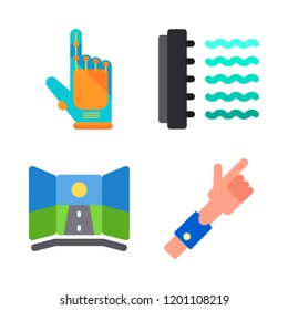 excited icon set. vector set about virtual reality icons set.