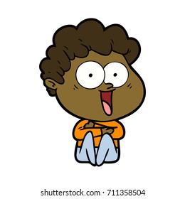 excited man cartoon