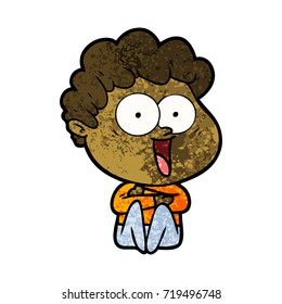 excited man cartoon