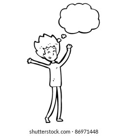 excited man cartoon