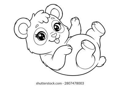 Excited panda cub 