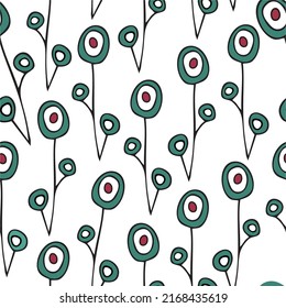Excited to present our latest pattern! Cute doodle flowers in bright colors! Pattern is vector, scalable, editable and high-resolution for web and print use. 