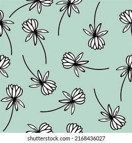Excited to present our latest pattern! Cute doodle flowers in bright colors! Pattern is vector, scalable, editable and high-resolution for web and print use. 