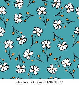 Begeistert um unser aktuelles Muster vorzustellen! Cute doodle Blumen in hellen Farben! Das Muster ist Vektorgrafik, skalierbar, editierbar und hochauflösend für die Web- und Drucknutzung. 