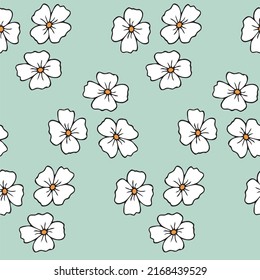 Excited to present our latest pattern! Cute doodle flowers in bright colors! Pattern is vector, scalable, editable and high-resolution for web and print use. 
