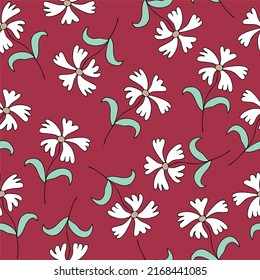 Excited to present our latest pattern! Cute doodle flowers in bright colors! Pattern is vector, scalable, editable and high-resolution for web and print use. 