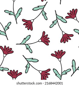 Excited to present our latest pattern! Cute doodle flowers in bright colors! Pattern is vector, scalable, editable and high-resolution for web and print use. 