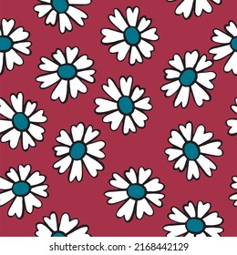 Excited to present our latest pattern! Cute doodle flowers in bright colors! Pattern is vector, scalable, editable and high-resolution for web and print use. 