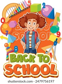 Excited student ready for new school year