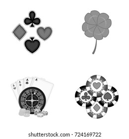 Excitement, casino, game and other web icon in monochrome style. Cheating, entertainment, recreation, icons in set collection.