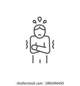 Excitement line color icon. Sign for web page, mobile app