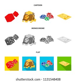 Excitement, recreation, hobby and other web icon in cartoon,flat,monochrome style.Casino, institution, entertainment, icons in set collection.