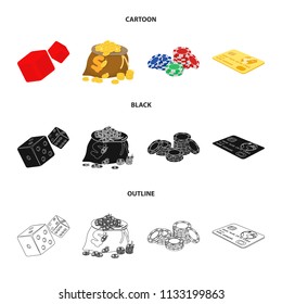 Excitement, recreation, hobby and other web icon in cartoon,black,outline style.Casino, institution, entertainment, icons in set collection.