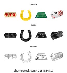 Excitement, recreation, hobby and other web icon in cartoon,black,outline style., Casino, entertainment, institution icons in set collection.