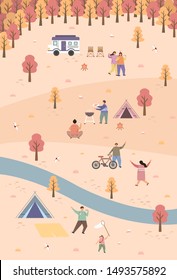 Exciting Autumn Travel Illustrations Collection
