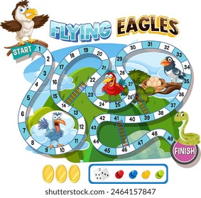 Exciting bird-themed board game for kids