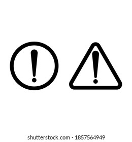 exciting. exclamation mark, warning sign. for web campaigns. application. media. and other. Eps 10