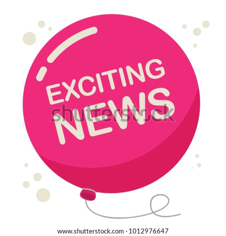 Exciting News Poster or Banner Abstract Design, vector illustration