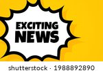 Exciting news speech bubble banner. Pop art retro comic style. Exciting news text. For business, marketing and advertising. Vector on isolated background. EPS 10.