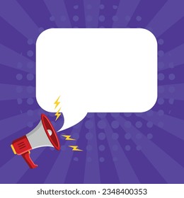 exciting news speech bubble. Loudspeaker. Banner for business, marketing and advertising