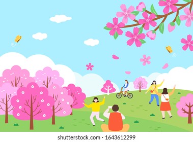 Exciting Spring Picnic Illustrations Collection
