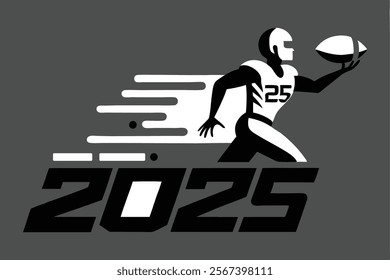 Exciting Super Bowl vector art showcasing vibrant football action, iconic symbols, and the high-energy atmosphere of the championship game, perfect for any sports fan.