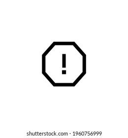 Exclaimation mark sign icon. Vector illustration