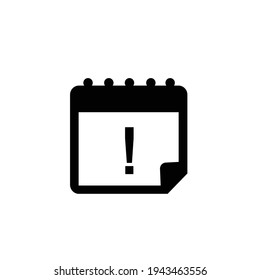 exclamation alert icon on a white background