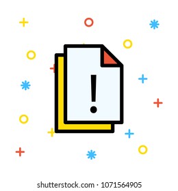  exclamation alert page 