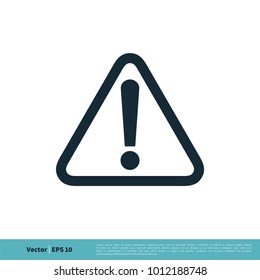 Exclamation, Attention Sign Icon Vector Logo Template Illustration Design. Vector EPS 10.