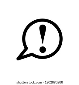 Exclamation, Attention Sign Icon Vector Logo Template
