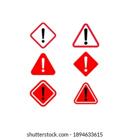 Exclamation, Attention Sign Icon Vector 