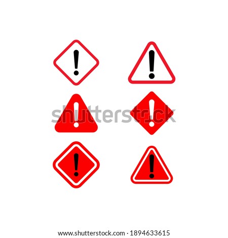 Exclamation, Attention Sign Icon Vector 