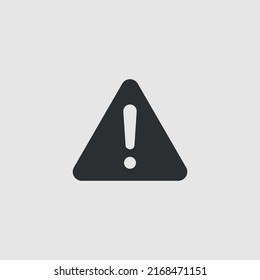 Exclamación o atención. Icono de vector simple