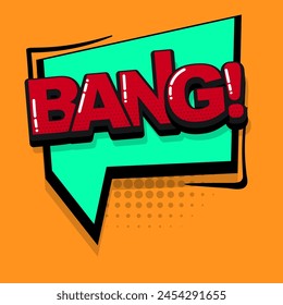 exclamación bang en un fondo verde