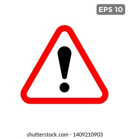 exclamation - caution icon vector design template